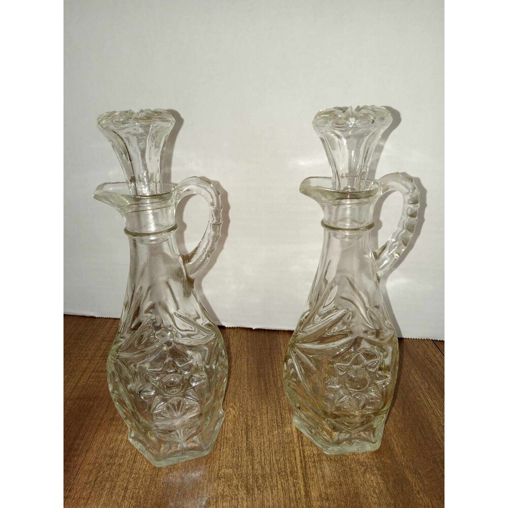 American Glass Cruets Vintage Decanter